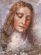  Leonardo  Da Vinci Christ's Head oil painting artist